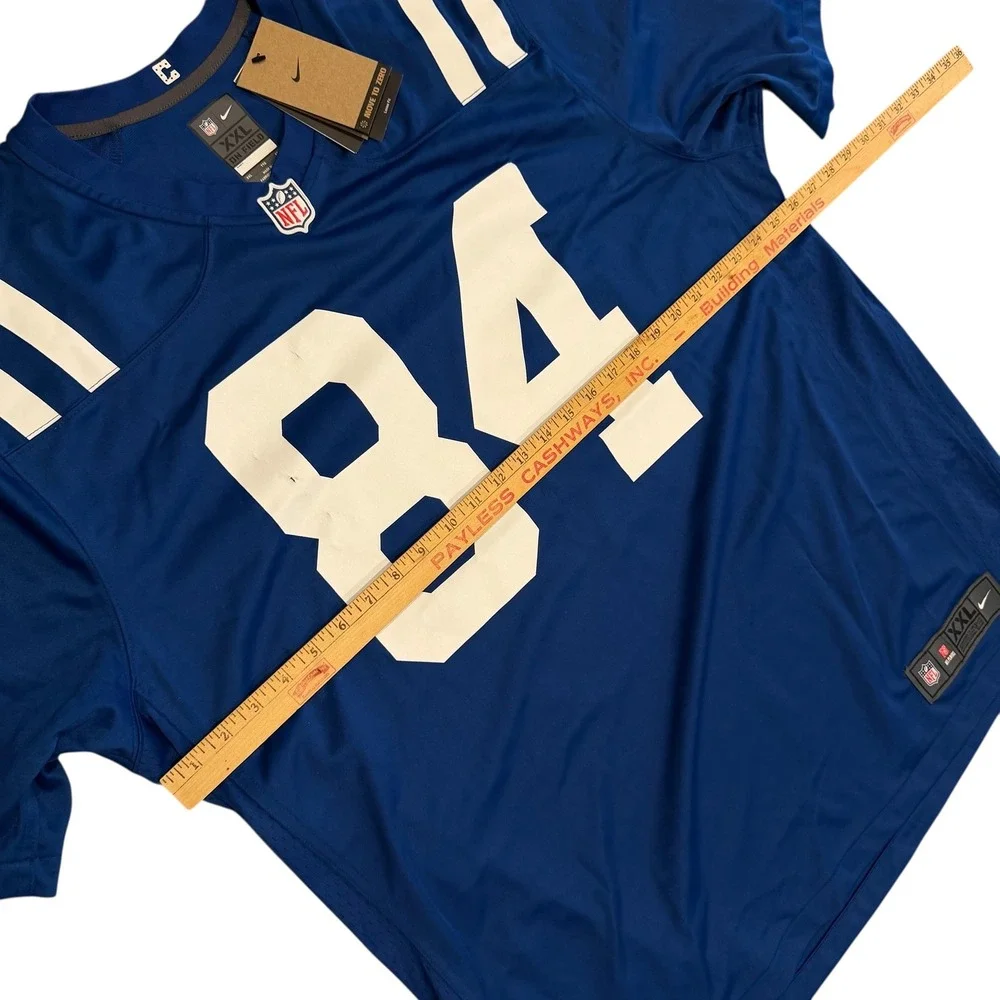Nike NFL Indianapolis Colts Tyler Warren‎ 84 Jersey Mens XXL Blue White NEW READ